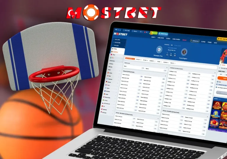 Mostbet basketbol bahisleri ve casino ekranı